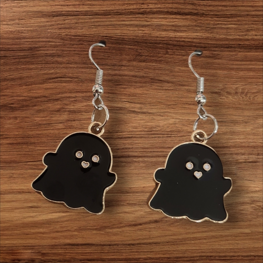 Black Ghost Earrings
